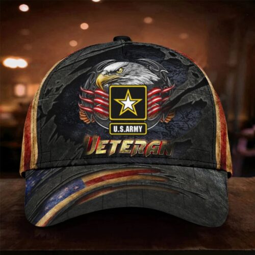 Eagle US Marine Corps Veteran USA Flag Hat Logo USMC Veteran Patriotic Hats Merch