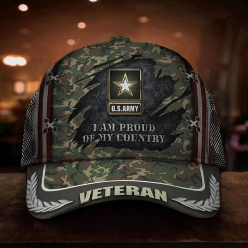 US Army Cap 1776 'Merica Against All Enemies Foreign & Domestic Veterans Day Gift For Army Vet