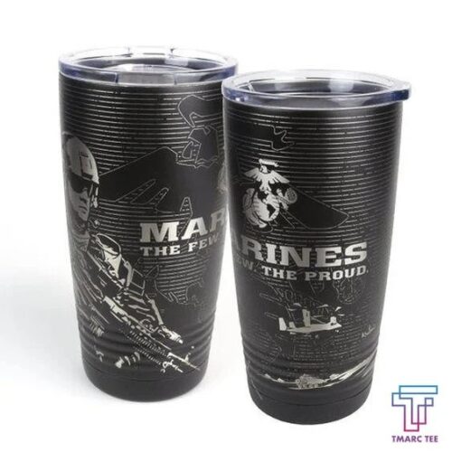 UNITED STATES MARINE CORPS STAINLESS STEEL TUMBLER UXVET07TBL