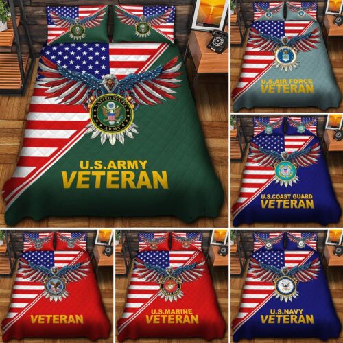 VETERAN UXVET44BD Quilt Bedding Set