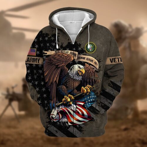 VETERAN UXVET42-AM2 Premium Microfleece Zip Hoodie