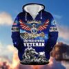 VETERAN UXVET26-NV Premium Microfleece Zip Hoodie