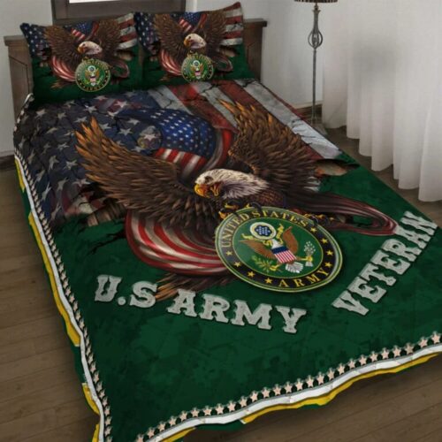 U.S Army Veteran Quilt Bedding Set