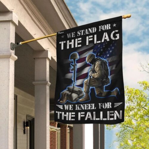 WE STAND FOR THE FLAG, WE KNEEL FOR THE FALLEN - FLAG 020