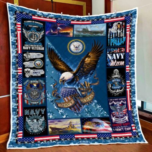 U.S.Navy Cruiser Veteran Quilt Blanket