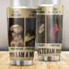 US Veteran Army Green Stainless Steel Tumbler