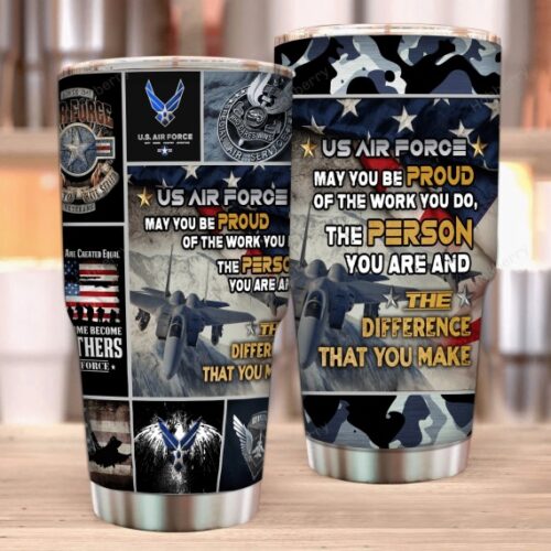 UNITED STATES MARINE CORPS STAINLESS STEEL TUMBLER UXVET07TBL