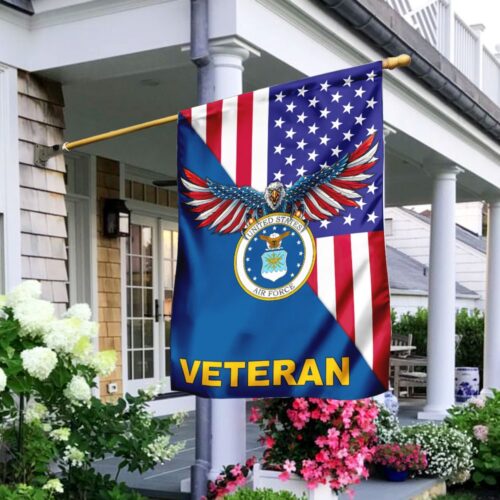 US Air Force Veteran Flag Fantastic American Veteran Flag