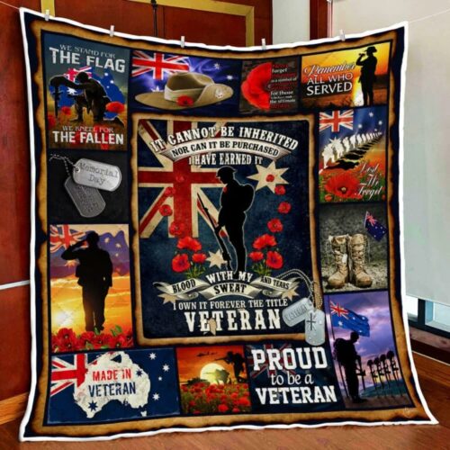 U.S. Navy Veteran Quilt Blanket