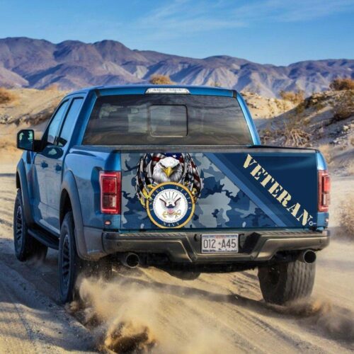 U.S Navy Veteran Truck Tailgate Decal Sticker Wrap Car Accessories