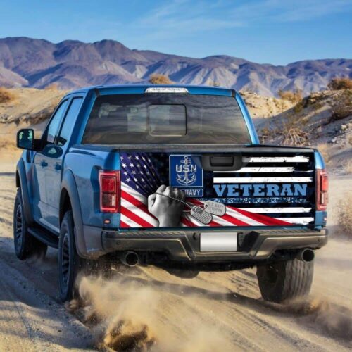 United States Navy Veteran Truck Tailgate Decal Sticker Wrap Car Accessories