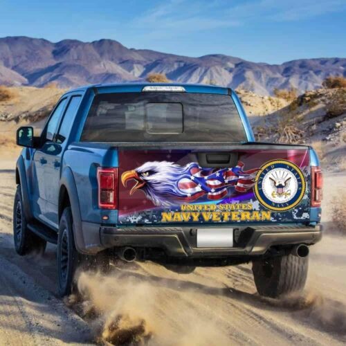 United States Navy Veteran American Truck Tailgate Decal Sticker Wrap Car Accessories