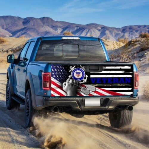 United States Coast Guard Veteran Truck Tailgate Decal Sticker Wrap Car Accessories