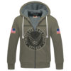 VETERAN UXVET16-VN Premium Heavy Fleece Zip Hoodie