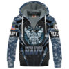 VETERAN UXVET27-AM2 Premium Heavy Fleece Zip Hoodie