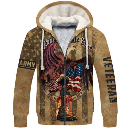 US ARMY NMH-03 Premium Heavy Fleece Zip Hoodie