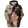 VETERAN HBLVTR69 Premium Microfleece Hoodie