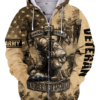 VETERAN NV-VETERAN-04 Premium Microfleece Zip Hoodie