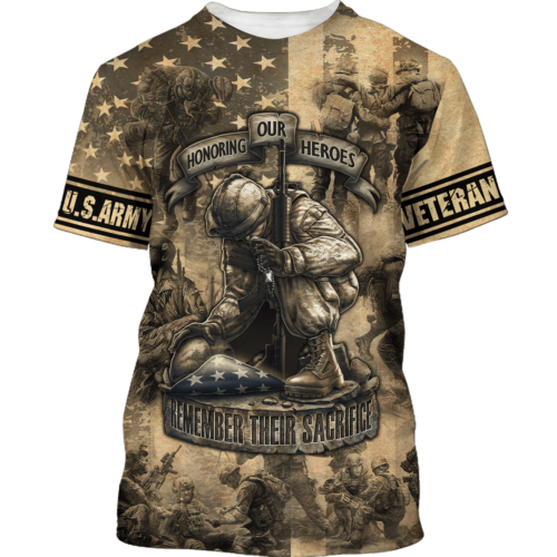 ARMY VETERAN NTD-2410-AM-ED Premium T-Shirt