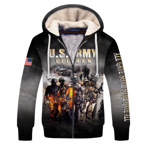 ARMY NTD-1810-AM-02 Premium Heavy Fleece Zip Hoodie