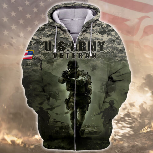 ARMY NTD-1410-AM-01 Premium Microfleece Zip Hoodie