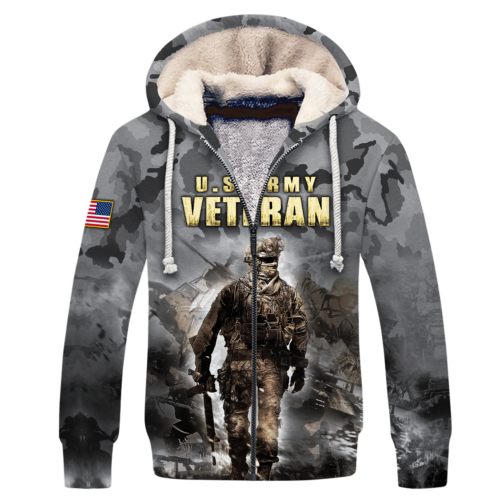 ARMY NTD-1510-AM-01 Premium Heavy Fleece Zip Hoodie