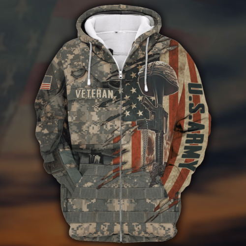 ARMY HLT-1210-AR-01 Premium Microfleece Zip Hoodie