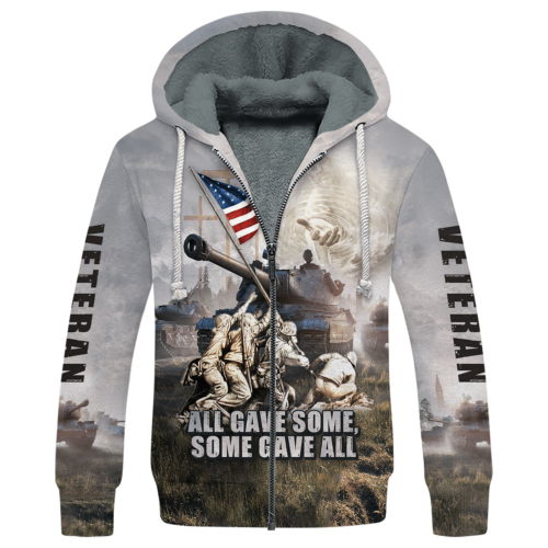 VETERAN NV-VTR-29 Premium Heavy Fleece Zip Hoodie