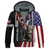 VETERAN NV-VETERAN-04 Premium Heavy Fleece Zip Hoodie