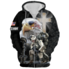 VETERAN DBA-VTR-02 Premium Microfleece Zip Hoodie