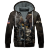 VETERAN NV-VETERAN-01 Premium Heavy Fleece Zip Hoodie