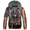 VETERAN NV-VETERAN-05 Premium Heavy Fleece Zip Hoodie