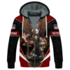 VETERAN NV-VETERAN-07 Premium Heavy Fleece Zip Hoodie