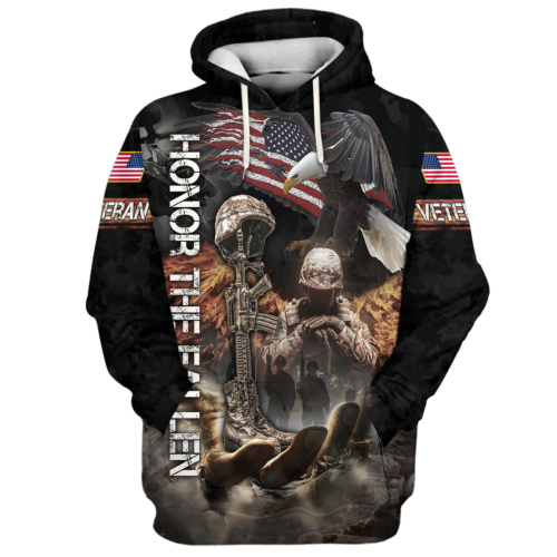 VETERAN NV-VETERAN-11 Premium Microfleece Hoodie