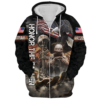 VETERAN DBA-VTR-06 Premium Microfleece Zip Hoodie