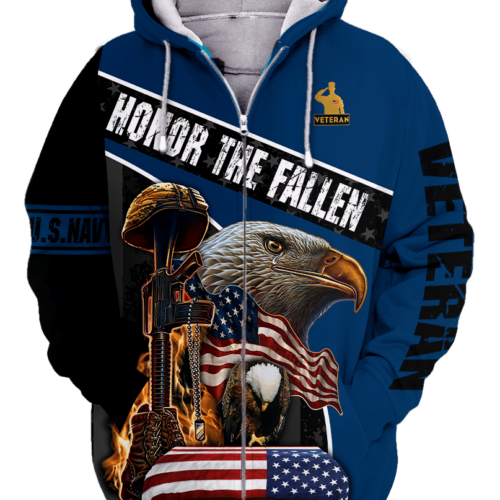 NAVY NTD-2310-NA-01 Premium Microfleece Zip Hoodie