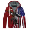 VETERAN DBA-VTR-09 Premium Heavy Fleece Zip Hoodie