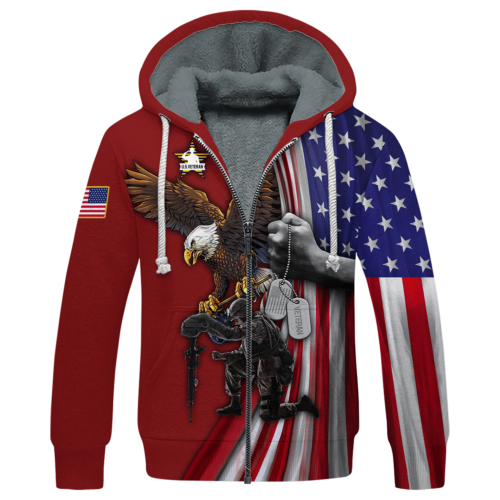 VETERAN NV-VETERAN-13 Premium Heavy Fleece Zip Hoodie