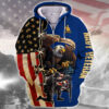 NAVY HLT-2510-NV-02 Premium Microfleece Zip Hoodie