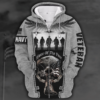 US NAVY NMH-02 Premium Microfleece Zip Hoodie