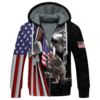 VETERAN NV-VETERAN-16 Premium Heavy Fleece Zip Hoodie