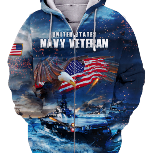 NAVY NTD-1310-NA-02 Premium Microfleece Zip Hoodie