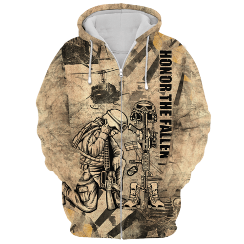 VETERAN NV-VETERAN-24 Premium Microfleece Zip Hoodie