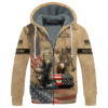 VETERAN DBA-VTR-18 Premium Heavy Fleece Zip Hoodie