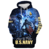 NAVY HLT-1210-NV-02 Premium Microfleece Hoodie