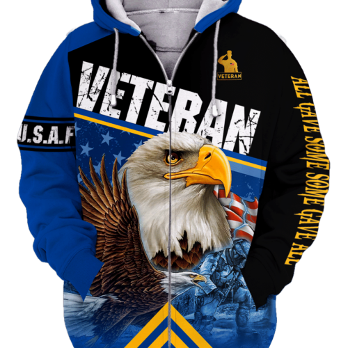 AIR FORCE NTD-2910-AF-01 Premium Microfleece Zip Hoodie