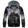 VETERAN NV-VETERAN-26 Premium Heavy Fleece Zip Hoodie