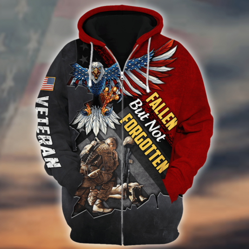 VETERAN HBL-VTR-03 Premium Microfleece Zip Hoodie