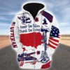 VETERAN HBL-VTR-17 Premium Microfleece Zip Hoodie