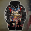 VETERAN NV-VETERAN-25 Premium Microfleece Zip Hoodie